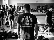 Load image into Gallery viewer, Physical Boxer Logo T-Shirt — tournament — black and white editorial