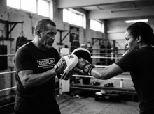 Load image into Gallery viewer, Discipline T-Shirt — coaching — black and white editorial