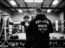 Load image into Gallery viewer, Established Hoodie — coaching — black and white editorial