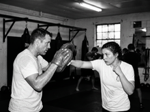 Load image into Gallery viewer, Wrestler Conditioning T-Shirt — coaching — black and white editorial