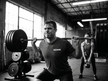 Load image into Gallery viewer, Physical Wrestler T-Shirt — lifting — black and white editorial